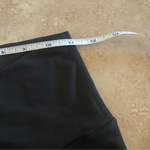Popflex black bell bottom 31” crisscross waist leggings size small - Picture 5 of 6